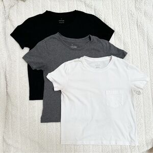 Everlane 3 Pack Box Cut T-Shirts Size XXS